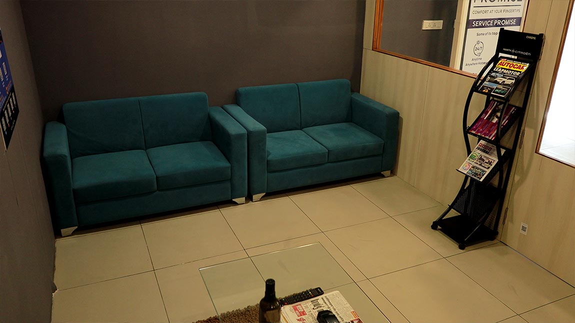 fiat authorised service station at tirunelveli with waiting area